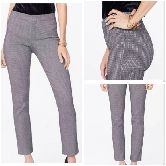 NWT NYDJ Silver Eye Jaquard
Ponte Slim Straight Leg Ankle Pants - Picture 13 of 13